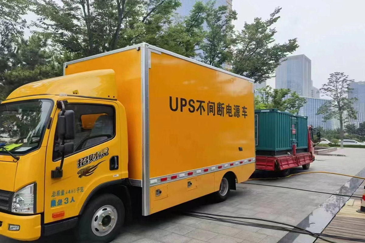 曹妃甸发电机租赁施工现场