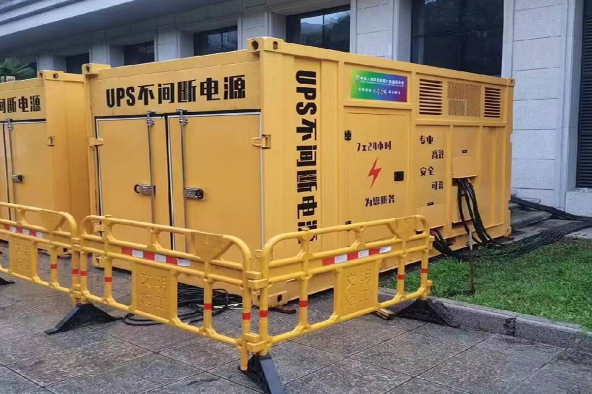 曹妃甸发电机租赁施工现场